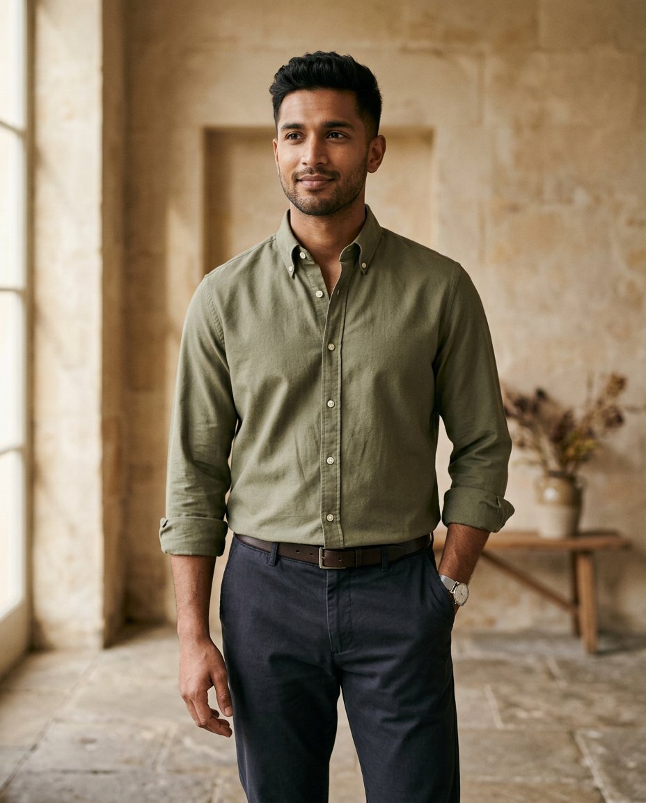 Olive shirt colour option